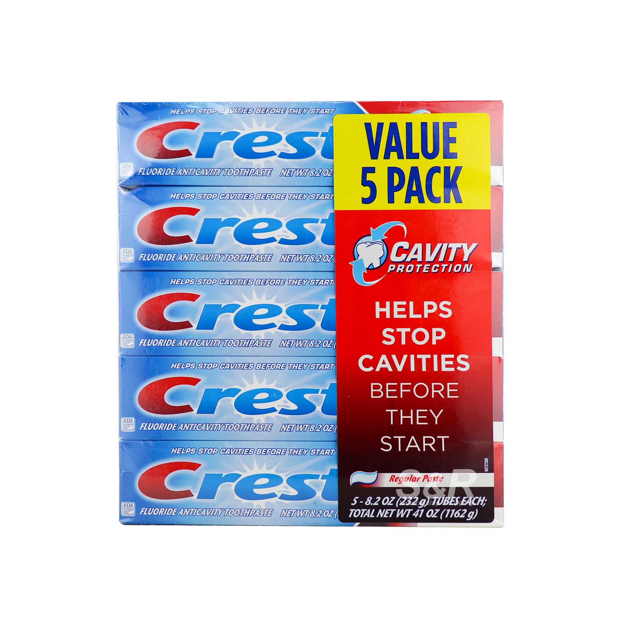 Crest Fluoride Anticavity Toothpaste (232g x 5pcs) Crest Fluoride Anticavity Toothpaste (232g x 5pcs)